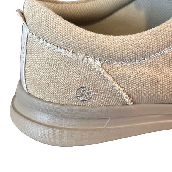 Roper Chillin’ Mens Tan Canvas Slip on Loafer Comfort Shoes 14 - Picture 10 of 16